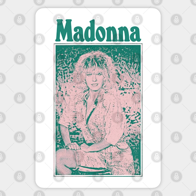 Retro Madonna / 80s Parody Design Magnet by CultOfRomance